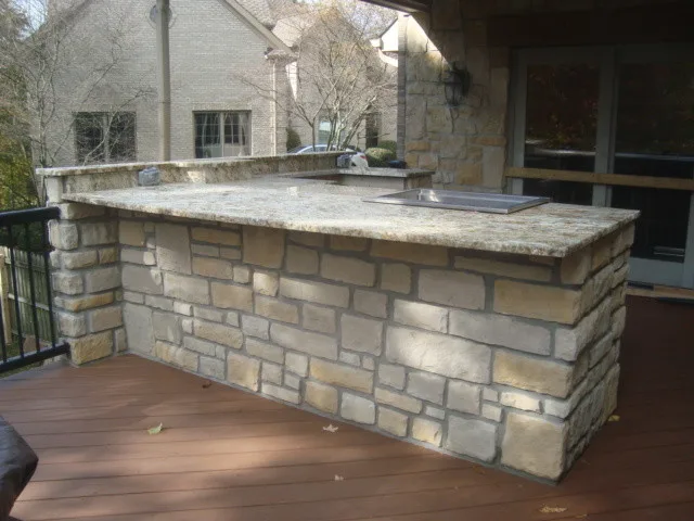 Diamond Run Patio, Overhead, Culinary Area by Karl Steinmetz Landscape Architect - Photo 8