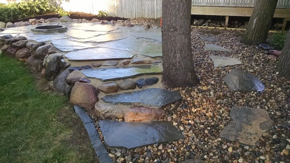 Community Gathering Space - Firepit, patio, fruit & flower garden by Abundant Design, LLC - Photo 2