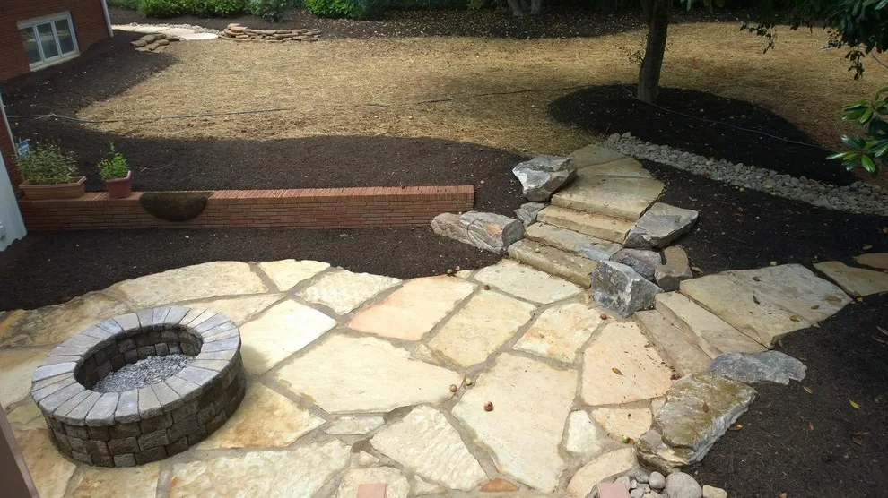 Knoxville, TN Flagstone Patio and Fire Pit by Carex Design Group - Photo 5