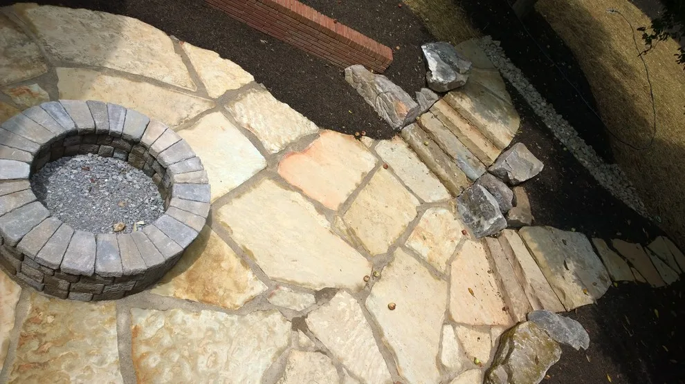 Knoxville, TN Flagstone Patio and Fire Pit by Carex Design Group - Photo 4