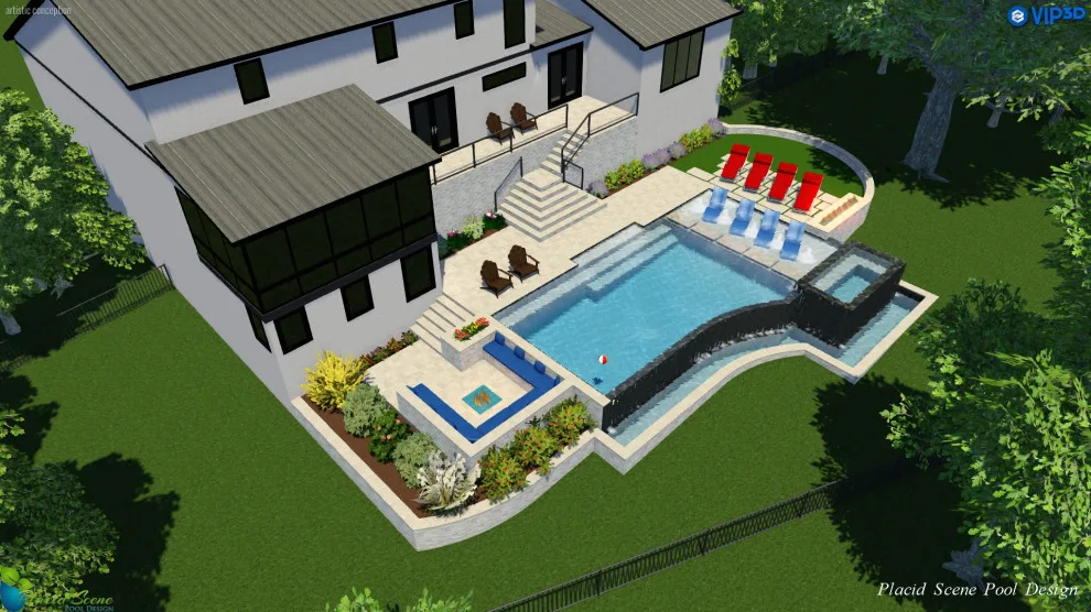 Contemporary Stripes by Placid Scene Pool Design - Photo 5
