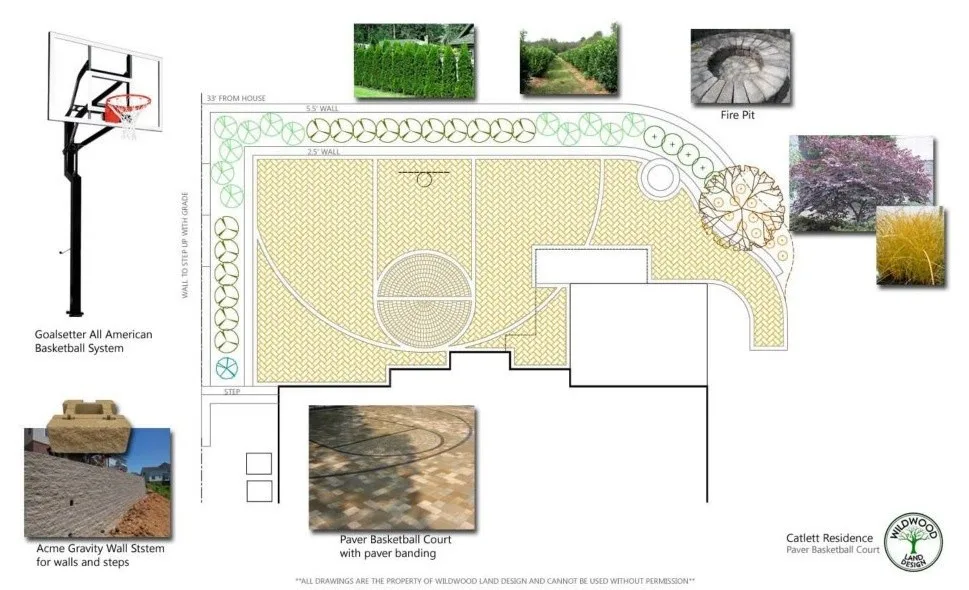 Paved basketball court by Wildwood Land Design - Photo 6