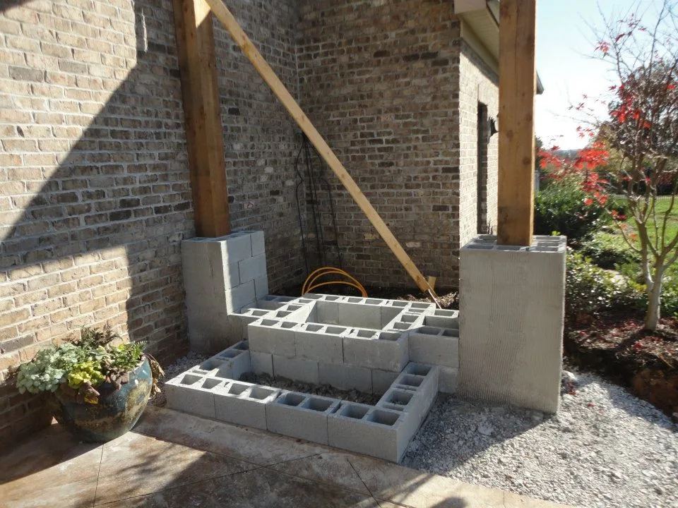 Outdoor fireplace pergola by Wildwood Land Design - Photo 2