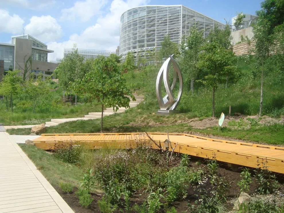 Phipps Conservatory - SEED Classroom - Access and Deck for Boardwalk Entry by Karl Steinmetz Landscape Architect - Photo 4