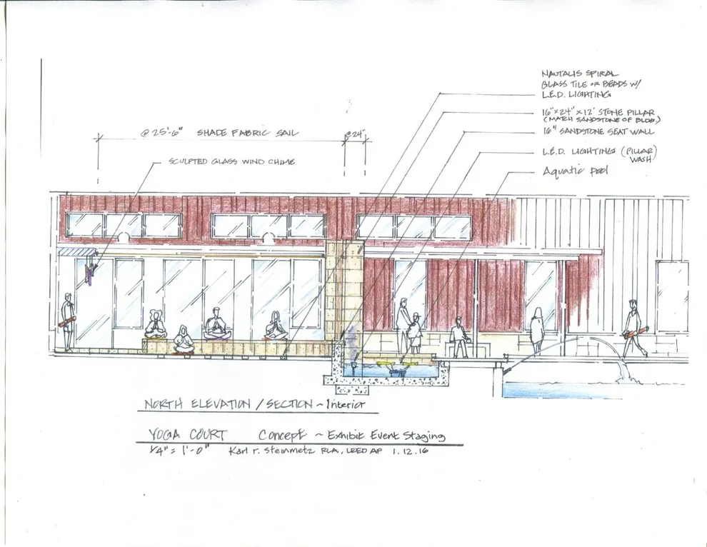 Phipps Conservatory - Exhibit Structure - Yoga Garden - Conceptual Design by Karl Steinmetz Landscape Architect - Photo 8