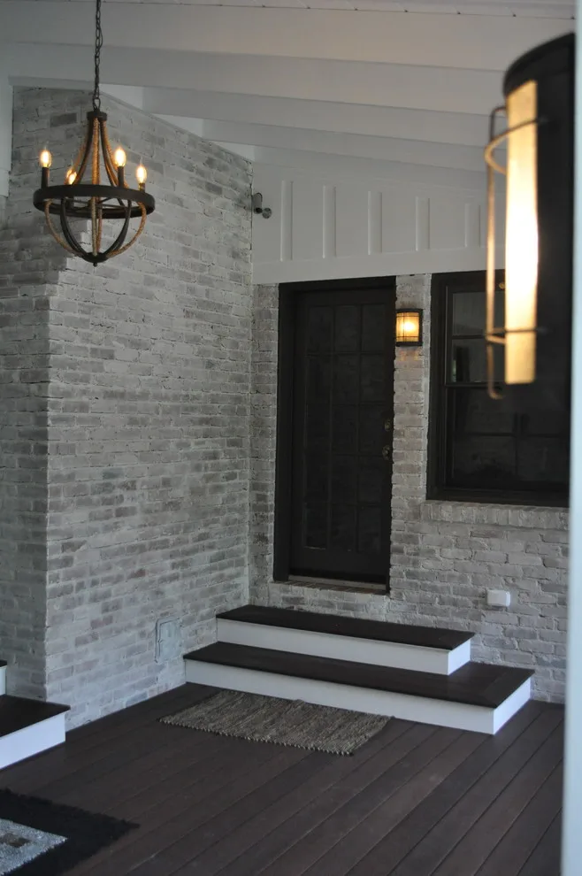 Enclosed Composite Deck with Elegant Outdoor Fireplace by Covenant Pool And Landscape - Photo 5