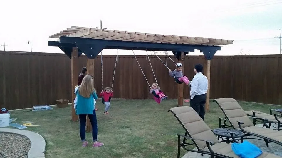 Personalized arbor swing by Austex Landscape - Photo 2