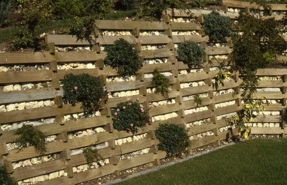 Eco-friendly structural retaining wall by English Landscape LLC - Photo 6