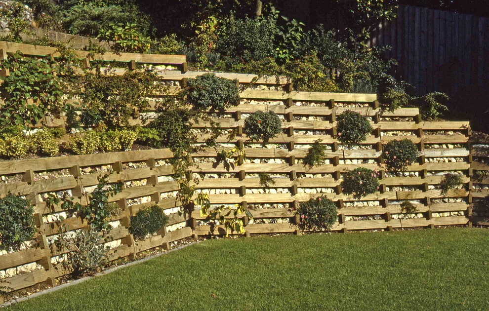 Eco-friendly structural retaining wall by English Landscape LLC - Photo 4