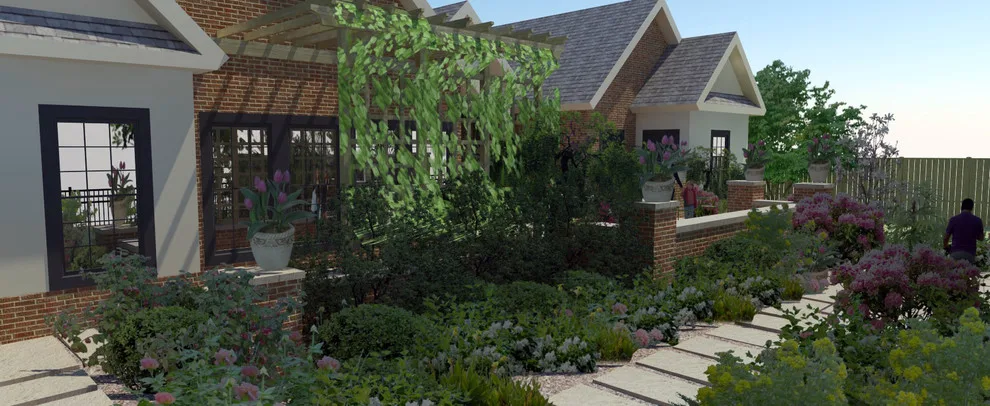 Jonesboro, AR Home Design Concept by MESA Landscape Architects, Inc - Photo 2