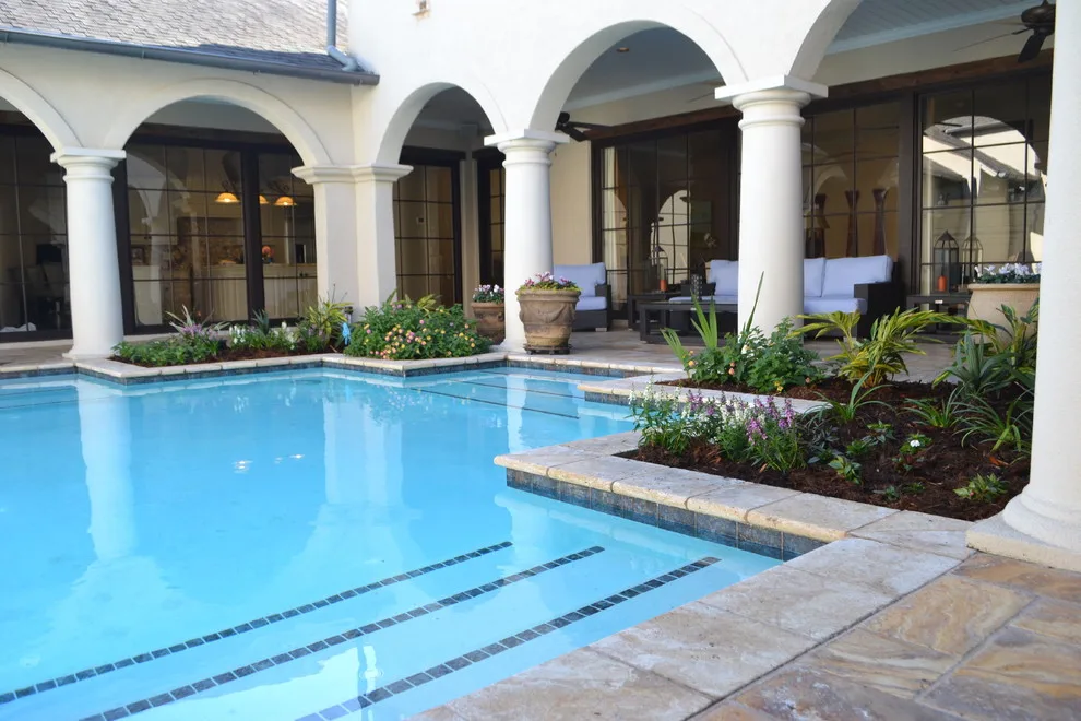 Mediterranean Courtyard Renovation by Megan Montgomery Design - Photo 3