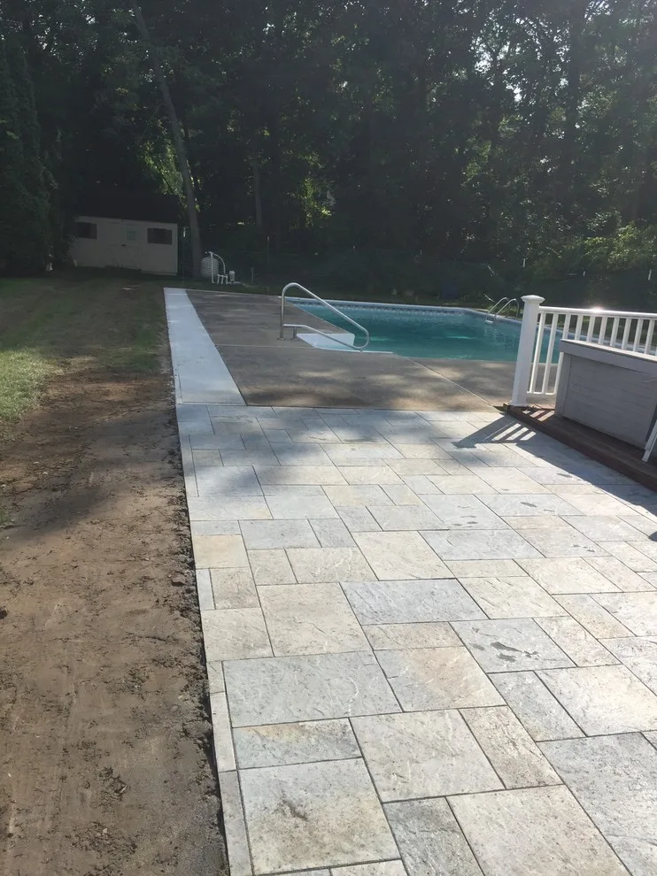 Expanded Pool Deck and New Concrete Paver Patio by Arborcare Landscape Services & Products, LLC. - Photo 2