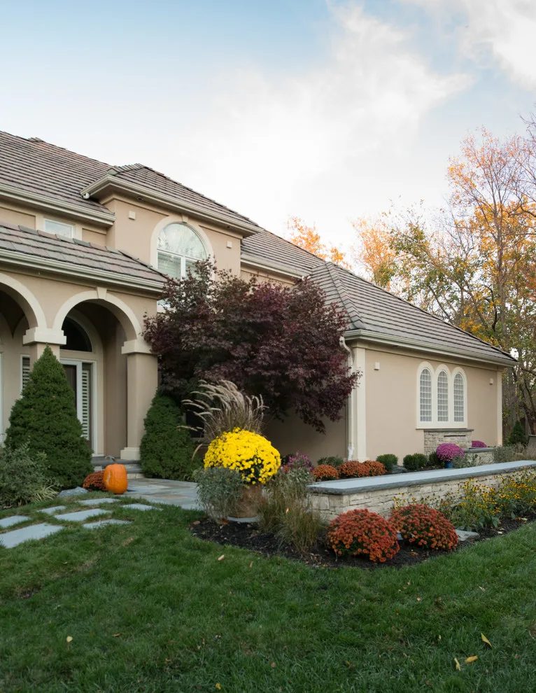 Kowalik Front Entryway with Fountain by Maverick Landscaping, Porch And Patio - Photo 38