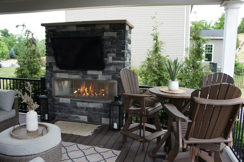 Outdoor Living Space and Firepit by Cedar Creek Design - Photo 4