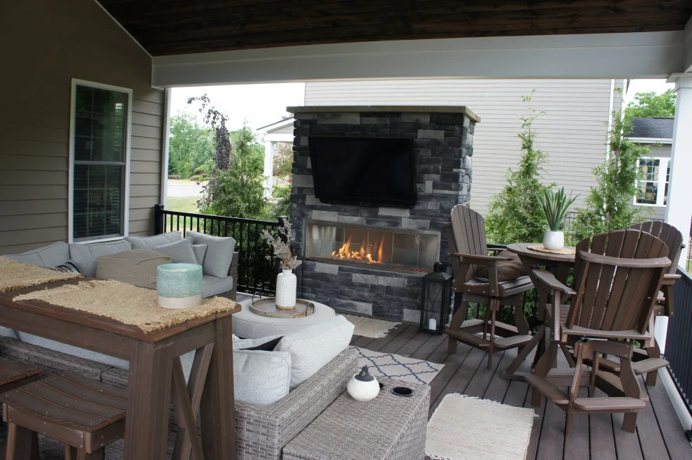 Outdoor Living Space and Firepit by Cedar Creek Design - Photo 7