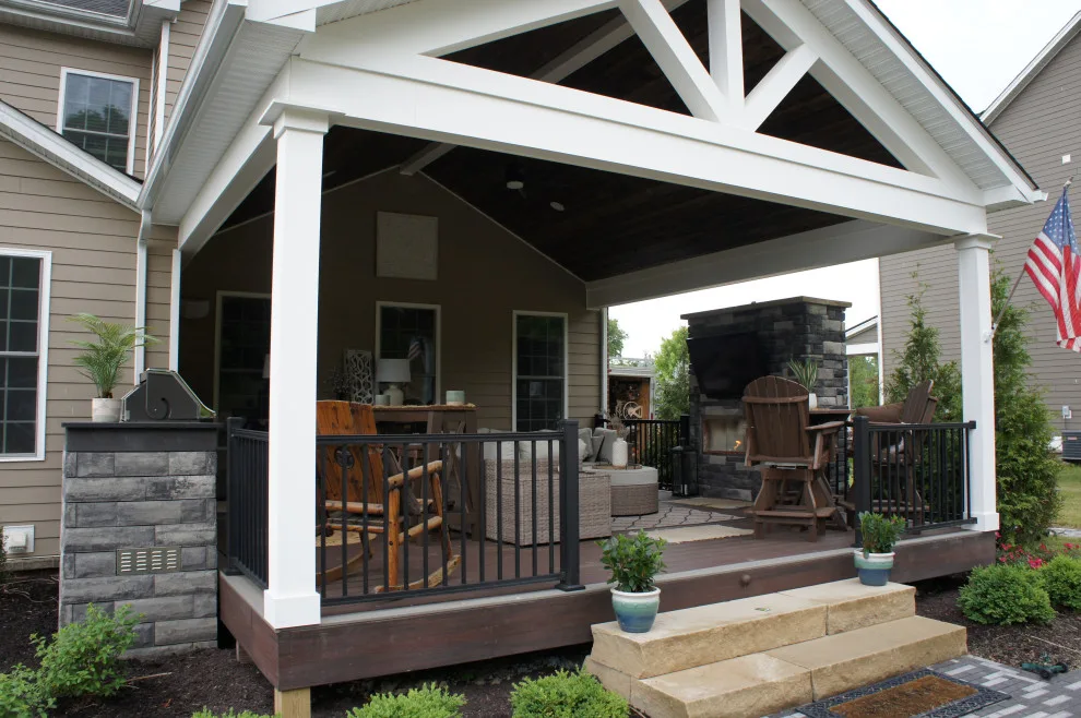 Outdoor Living Space and Firepit by Cedar Creek Design - Photo 6