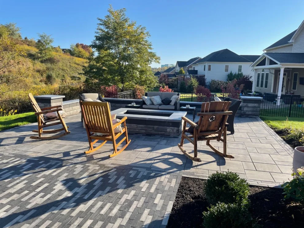 Outdoor Living Space and Firepit by Cedar Creek Design - Photo 8