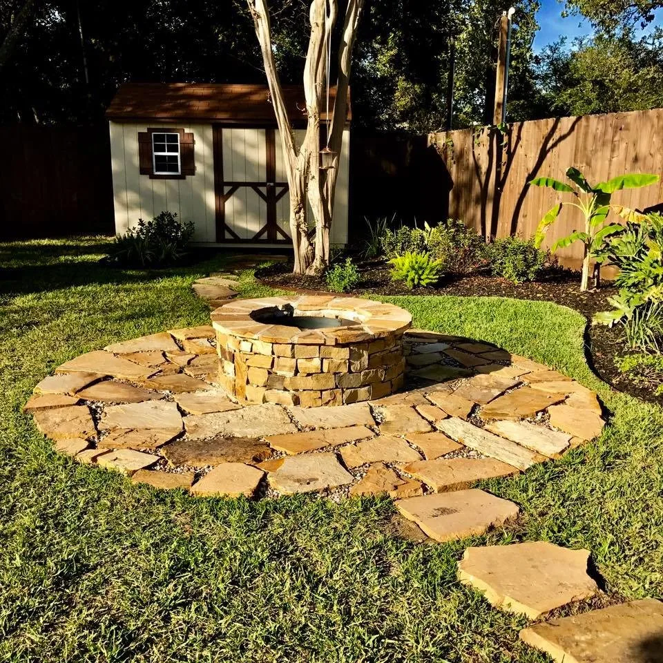 Pergola and Fire Pit by Wildflower Landscape Design-texas - Photo 3
