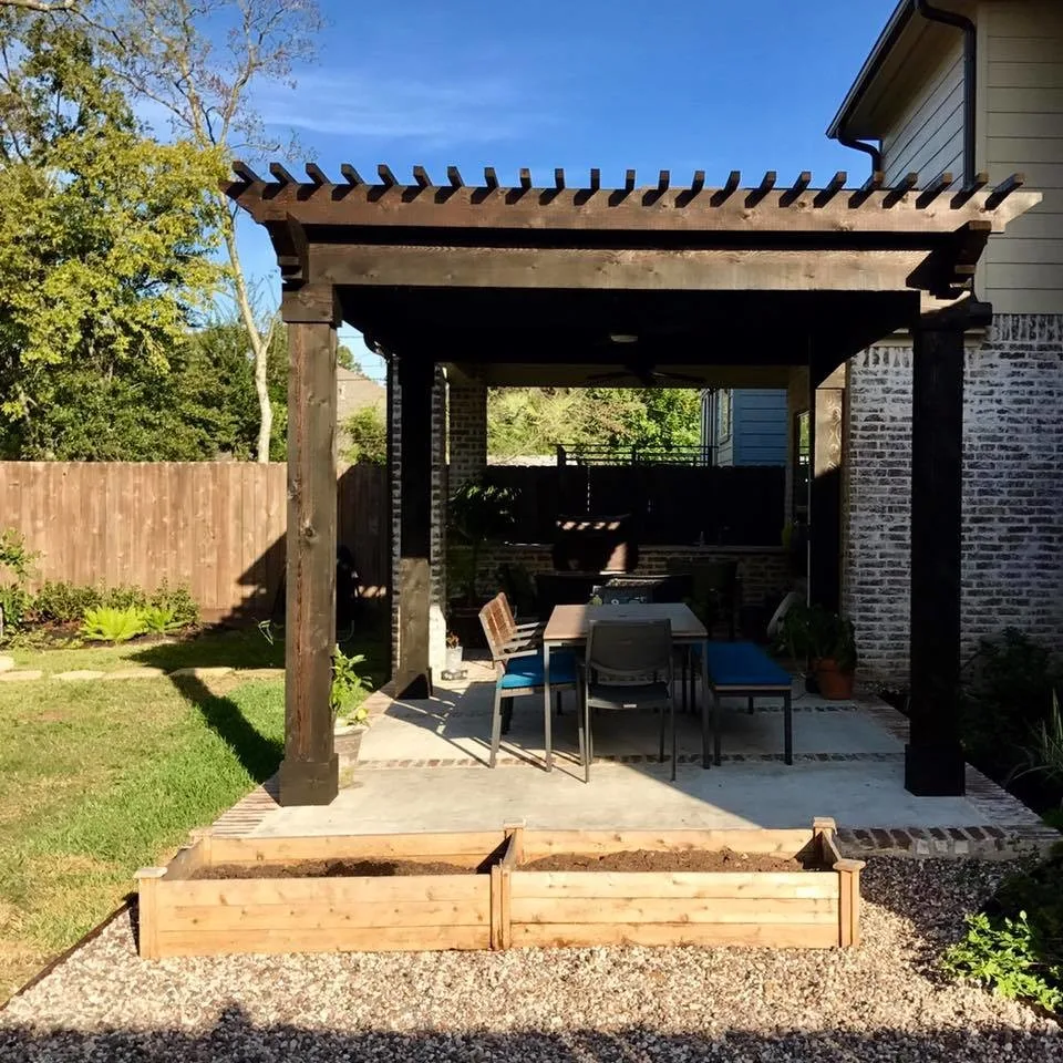 Pergola and Fire Pit by Wildflower Landscape Design-texas - Photo 2