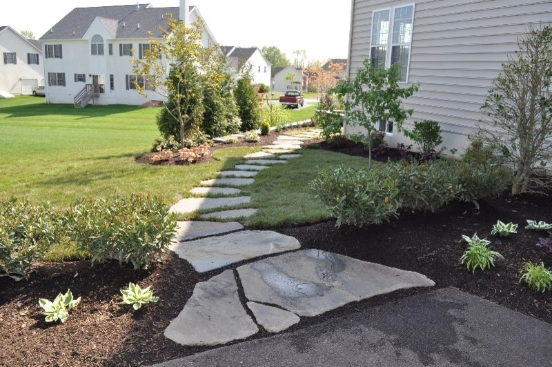 Brick and Bluestone Patio, Flagstone Paths and Landscape Paradise by Christopher A. Zeek LandscapeDesign&Construction - Photo 5