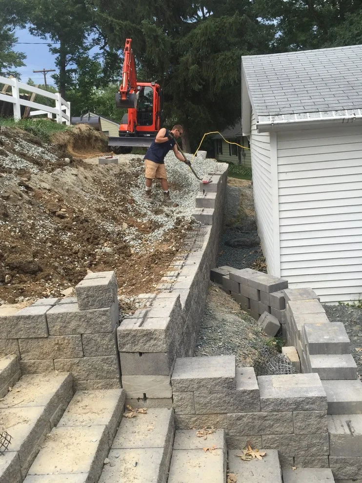 Substitution of Layered Segmented Concrete Block Retaining Wall by Arborcare Landscape Services & Products, LLC. - Photo 15