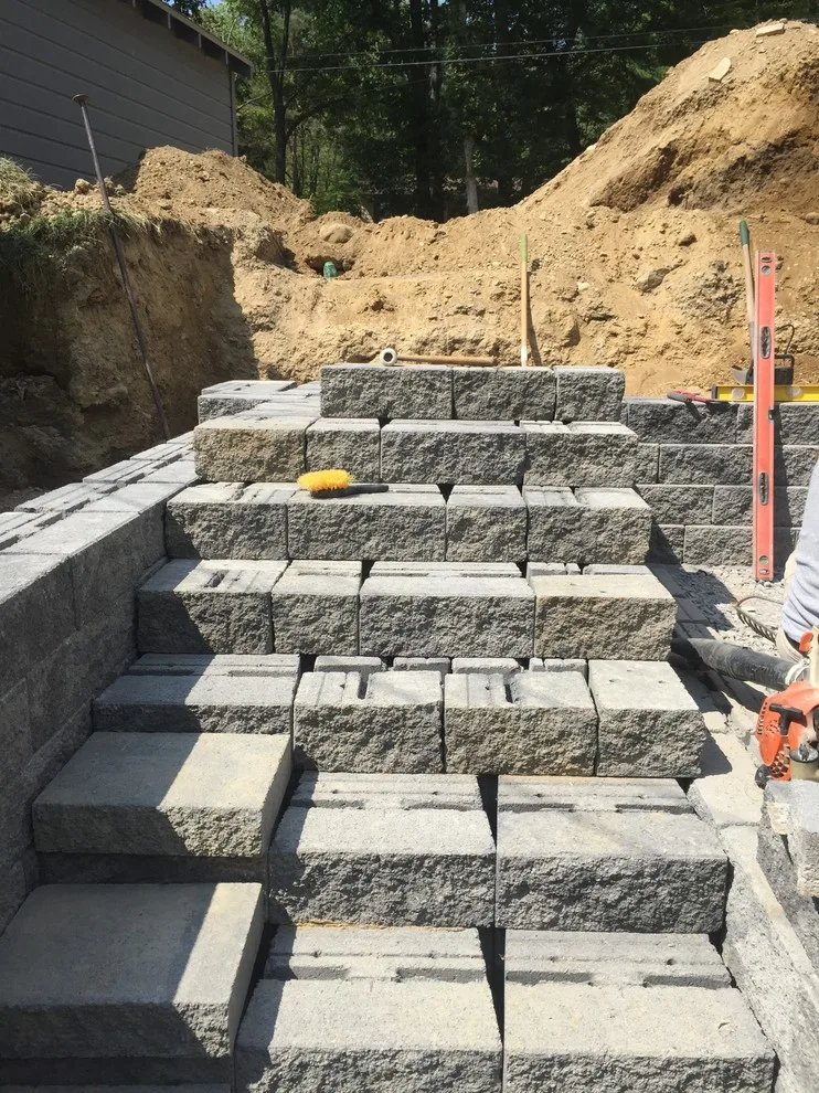 Substitution of Layered Segmented Concrete Block Retaining Wall by Arborcare Landscape Services & Products, LLC. - Photo 13