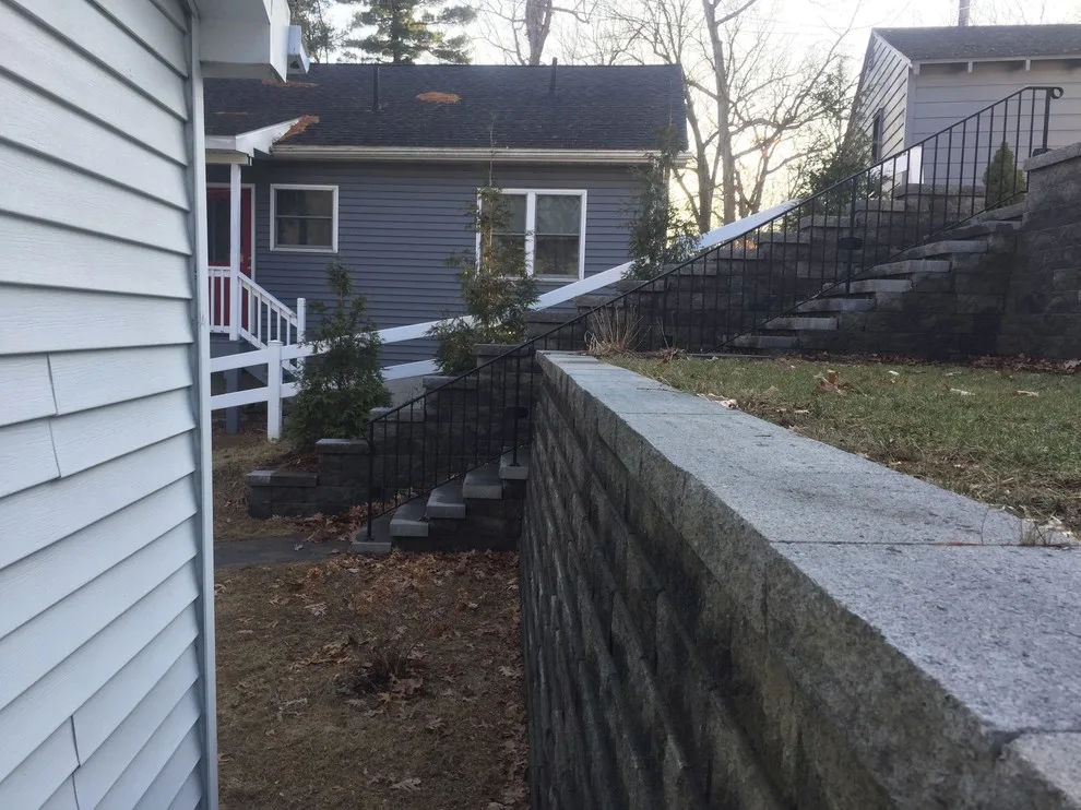 Substitution of Layered Segmented Concrete Block Retaining Wall by Arborcare Landscape Services & Products, LLC. - Photo 3