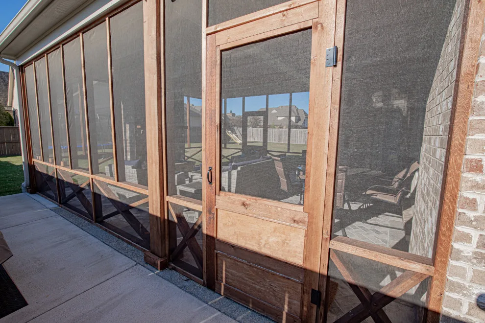 Porch with Fireplace Installation in Collierville, TN by Covenant Pool And Landscape - Photo 2