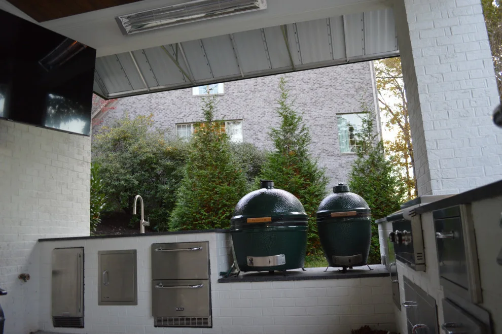 Elegant Pool and Outdoor Cooking Area by Carex Design Group - Photo 2