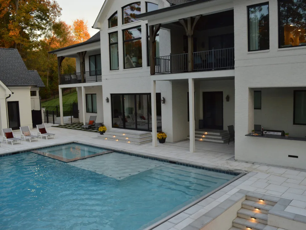 Elegant Pool and Outdoor Cooking Area by Carex Design Group - Photo 15