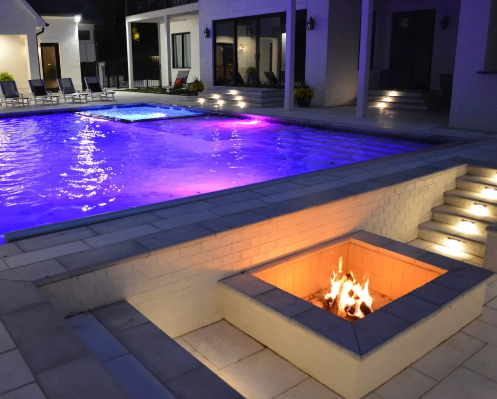 Elegant Pool and Outdoor Cooking Area by Carex Design Group - Photo 17