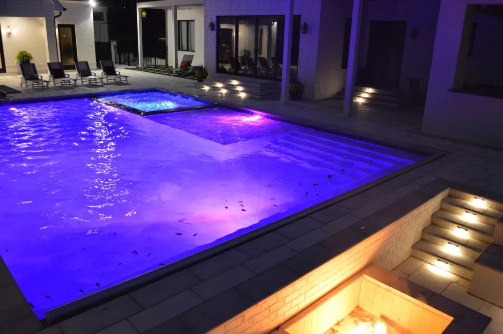 Elegant Pool and Outdoor Cooking Area by Carex Design Group - Photo 13