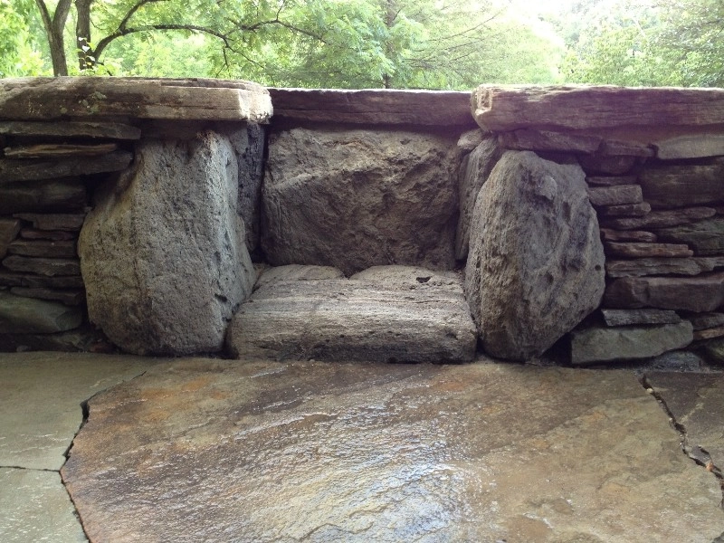 Woodland Flagstone Patio with Firepit by Christopher A. Zeek LandscapeDesign&Construction - Photo 3