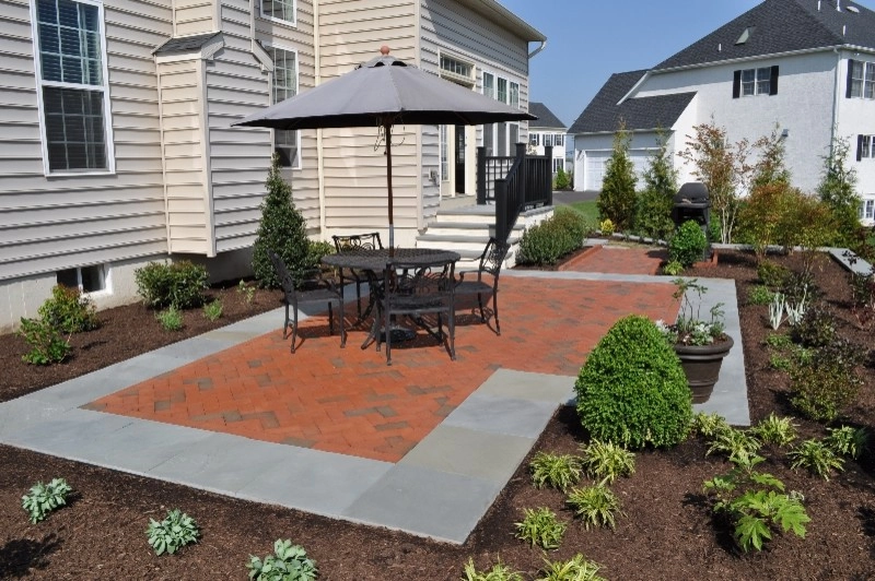 Brick and Bluestone Patio, Flagstone Paths and Landscape Paradise by Christopher A. Zeek LandscapeDesign&Construction - Photo 7