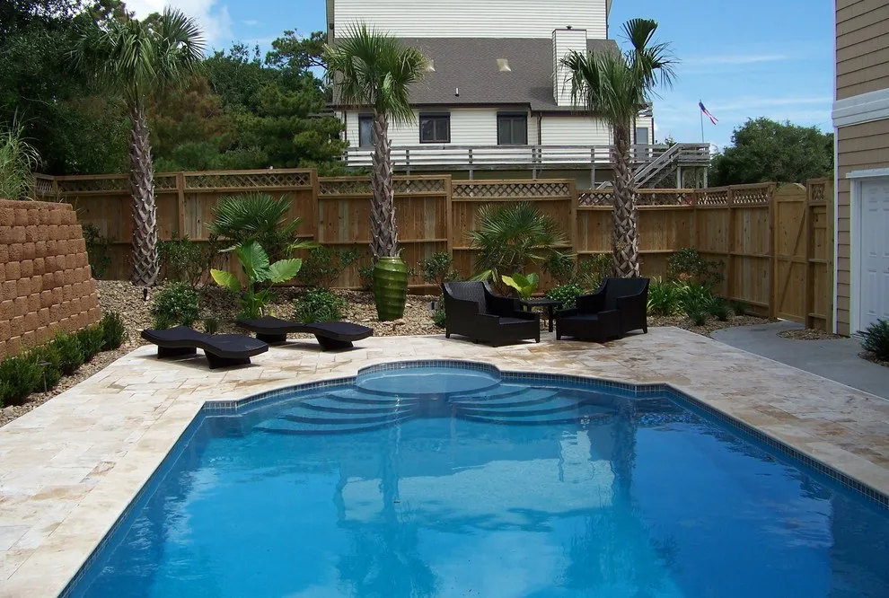 Emerald Island - Travertine Pool Deck by Yardworks, Inc. - Photo 6