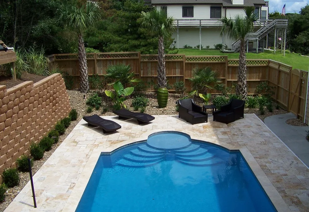 Emerald Island - Travertine Pool Deck by Yardworks, Inc. - Photo 7
