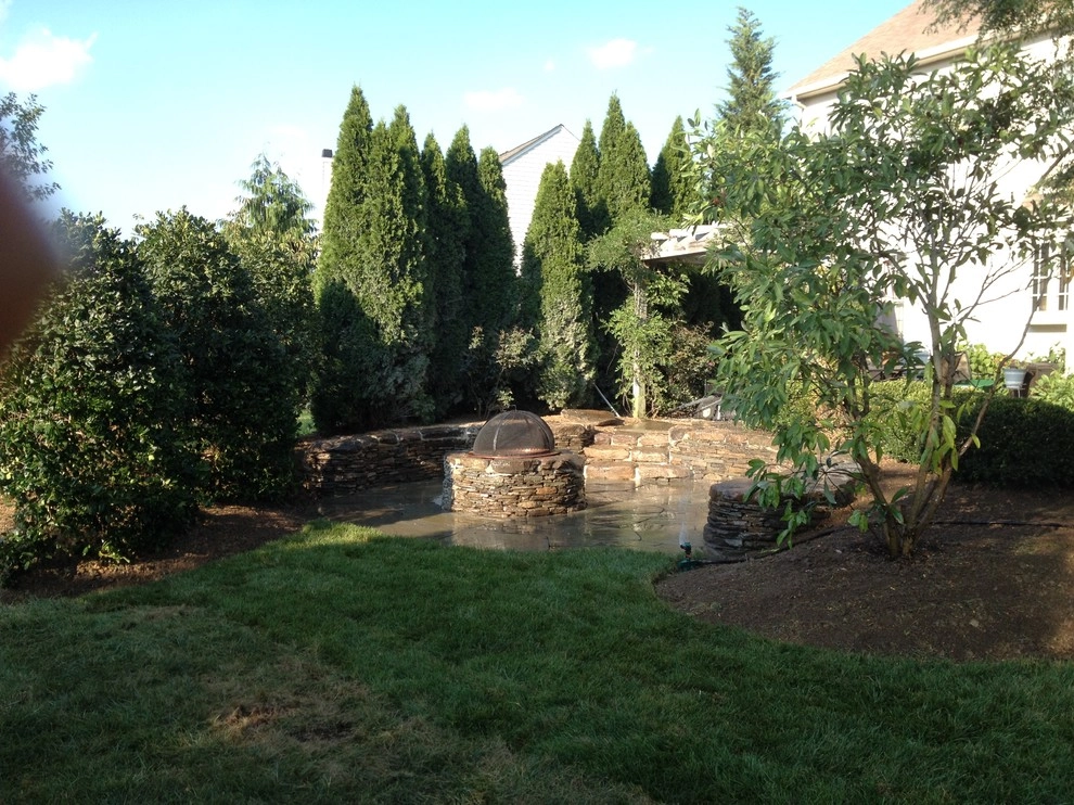 Flagstone and Fieldstone Firepit by Christopher A. Zeek LandscapeDesign&Construction - Photo 8