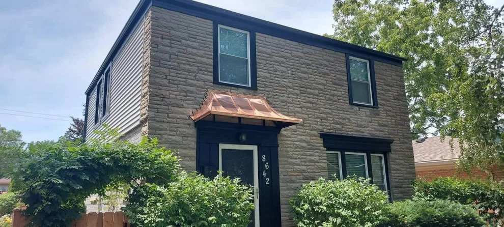 Copper canopy for doors by Optimal Copper Gutters & Roof Chicago - Photo 4