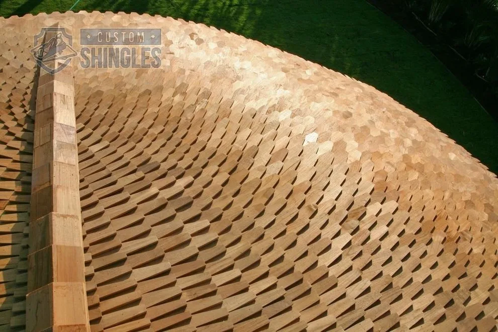 Teak Roofing Tiles by Custom Shingles - Photo 2
