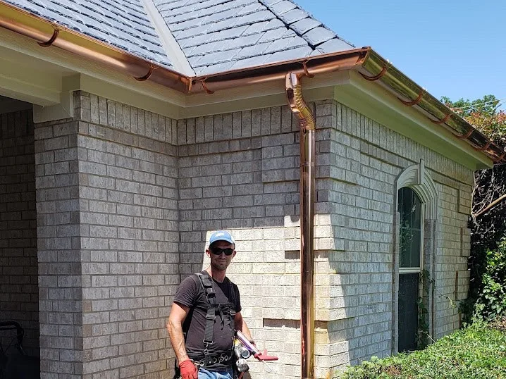 A Genuine Copper Project in Prestigious South Arlington Estates by Sharp Seamless Gutter - Photo 3