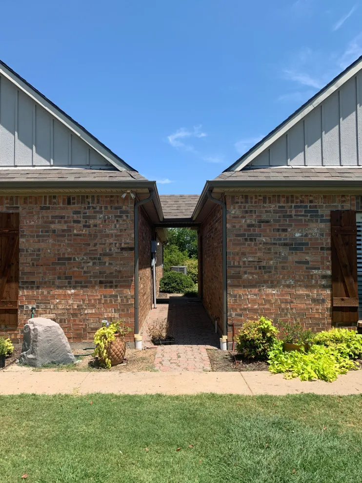 Replacement of outdated clay color system with new Terra bronze gutter by Sharp Seamless Gutter - Photo 7