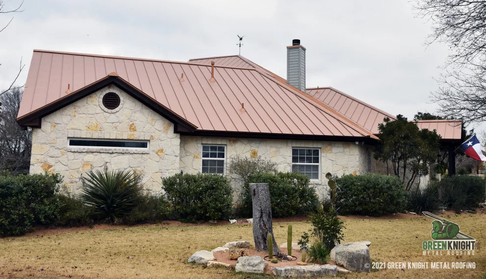 Copper-Ten Raw Standing Seam by Green Knight Metal Roofing - Photo 4