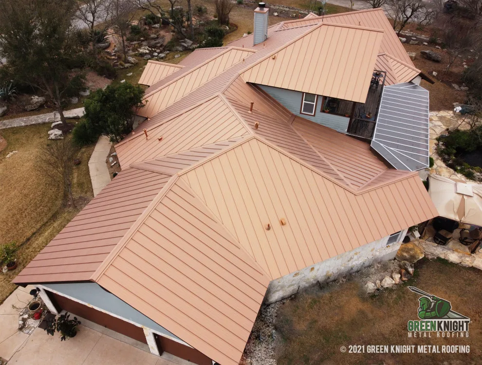 Copper-Ten Raw Standing Seam by Green Knight Metal Roofing - Photo 3