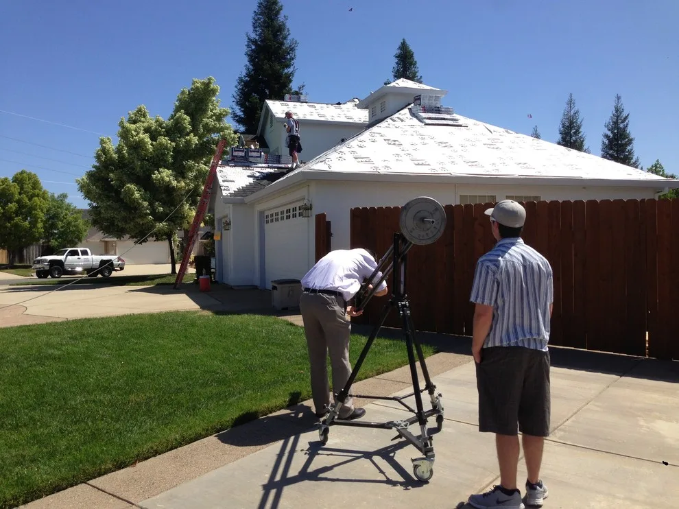 Television advertisement filming by Tugwell Roofing CO - Photo 2