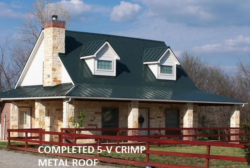 Five-V Crimp Metal Roofing by JCI Roofing Company - Photo 2