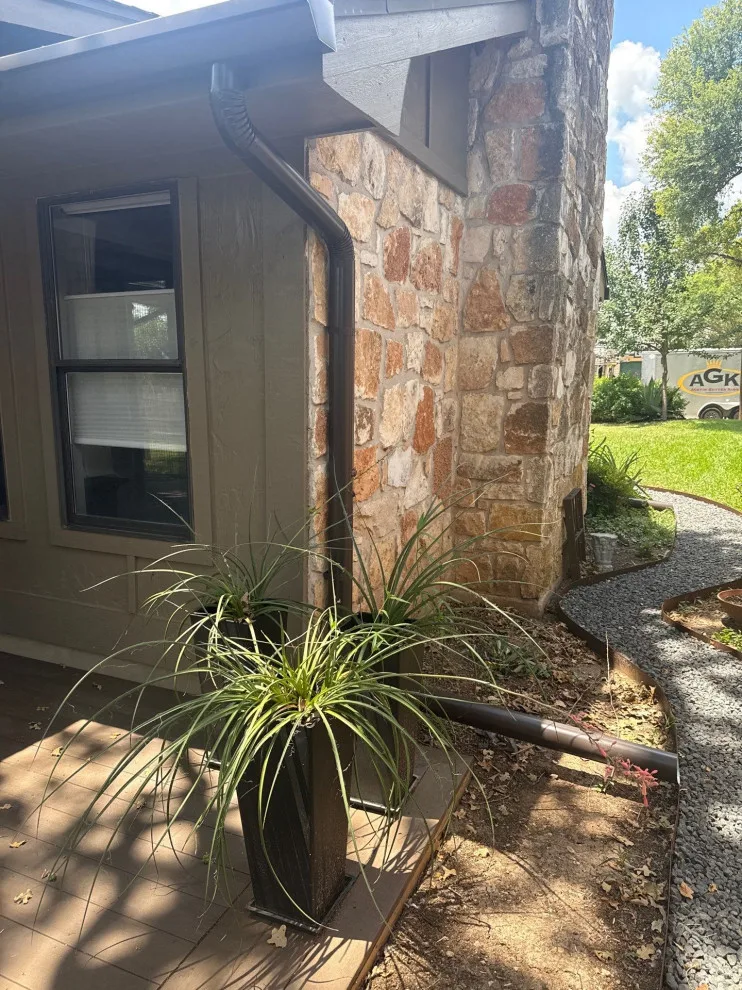 6-Inch Straight Gutters with LeafBlaster Pro and Rain Chain by Austin Gutter King - Photo 3