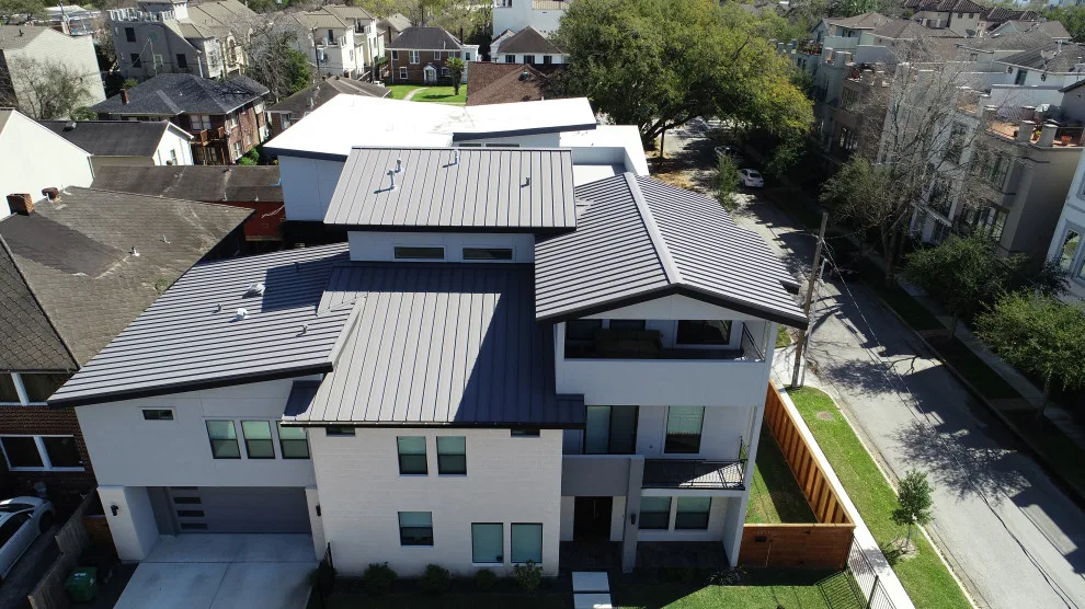 Houston Texas Charcoal Gray Standing Seam by Houston Metal Roofing Services - Photo 2