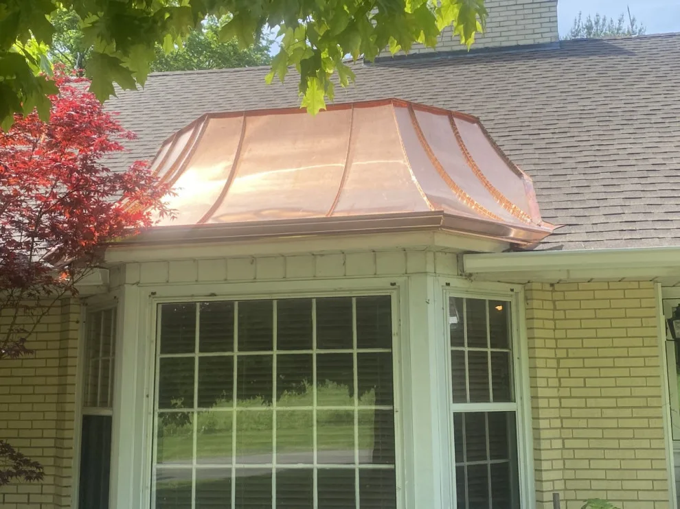 Chicago Copper Window Awnings by Optimal Copper Gutters & Roof Chicago - Photo 2