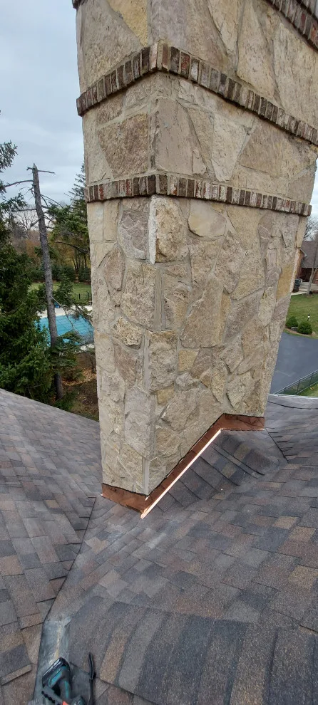 Copper Flashing for Chimneys in Arlington Heights, IL by Optimal Copper Gutters & Roof Chicago - Photo 3