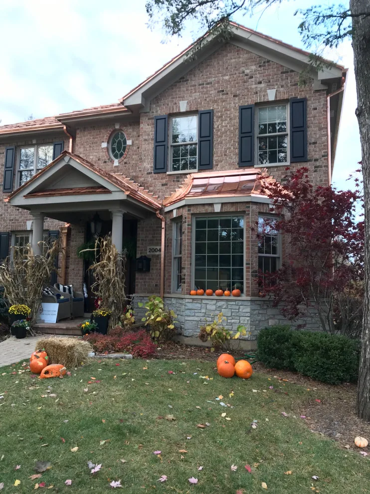 Lake Forest, IL Copper Gutters, Awnings, and Flashing by Optimal Copper Gutters & Roof Chicago - Photo 2